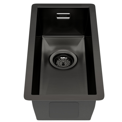 картинка Кухонная мойка Reflexion Como RX2022BL оружейная сталь от магазина Сантехстрой