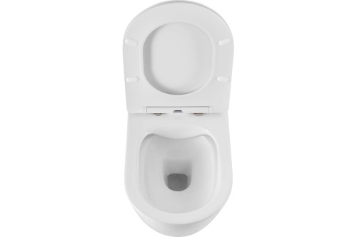 картинка Подвесной безободковый унитаз Art&Max ROMANTIC с сиденьем в комплекте AM213CHR/SC от магазина Сантехстрой