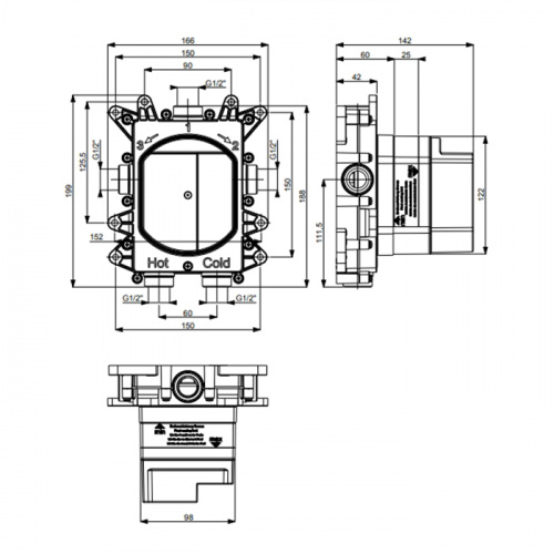 картинка Almar Встроенная часть для термостатов и смесителей, 1,2,3 потребителя от магазина Сантехстрой