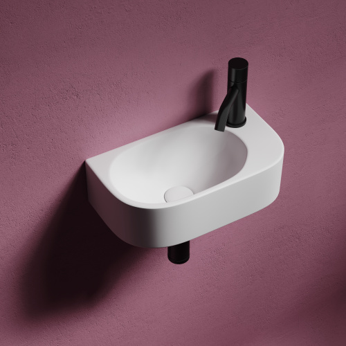 картинка CN6066L Умывальник подвесной прямоугольный (чаша слева, отверстие под смеситель справа) Element 400* от магазина Сантехстрой