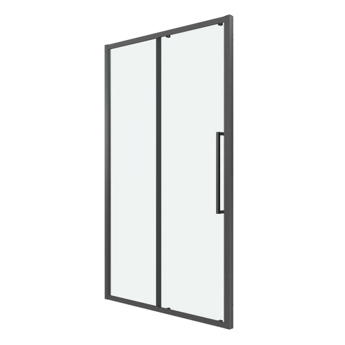 картинка Дверь в нишу 100.K33.02.140.42.00 Cosmo (140*195) графит сатин, стекло прозрачное, 1 место от магазина Сантехстрой
