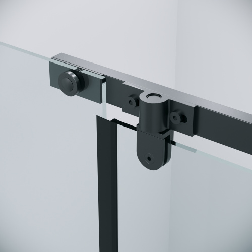 картинка Душевое ограждение Grossman Pragma 100.K33.03.110.21.00-200.K33.03.80.21.00 (110х80х195) распашаная,черный матовый,стекло прозрачное,2 места от магазина Сантехстрой