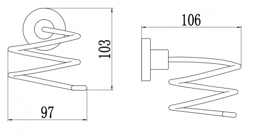 картинка Держатель для фена Savol 56 (S-005656) от магазина Сантехстрой
