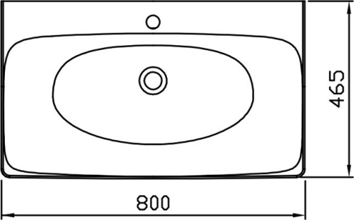 картинка Умывальник Ravak BALANCE 800 керамический белый от магазина Сантехстрой