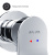 картинка F85A72600 X-Joy, смеситель д/умывальника, монтируемый в стену, хром, шт. от магазина Сантехстрой