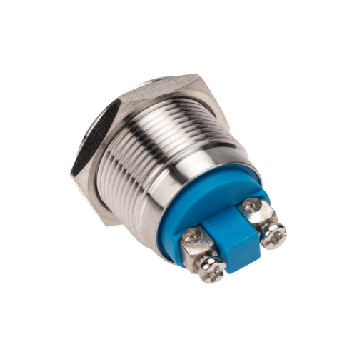 картинка Кнопка антивандальная Ø19 Б/Фикс (2с винт) OFF-(ON) плоская (PBS-28В-2) REXANT от магазина Сантехстрой