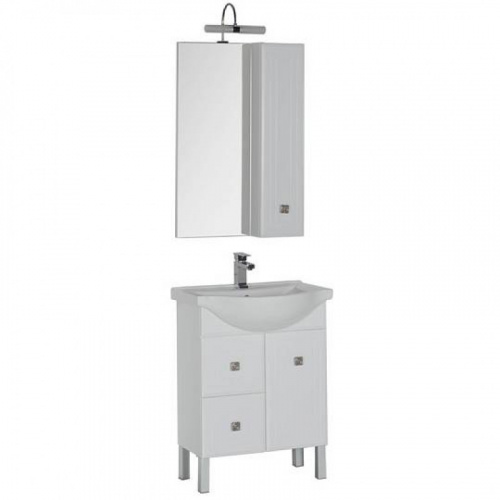 картинка Зеркало-шкаф Aquanet Стайл 65 158968 белый от магазина Сантехстрой