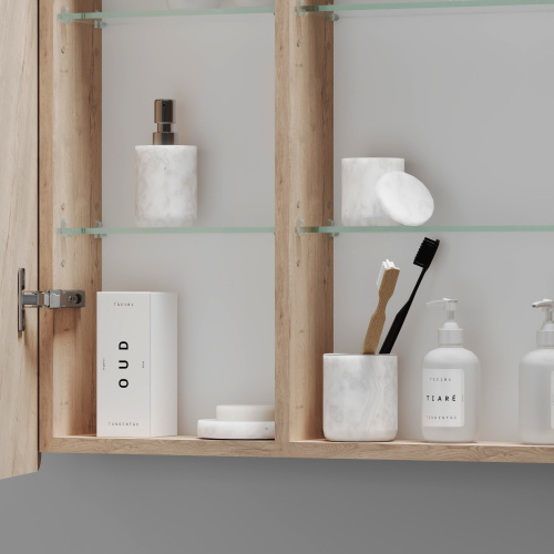 картинка Зеркальный шкаф для ванной комнаты Mirror Ceramica Nova mi90eg от магазина Сантехстрой