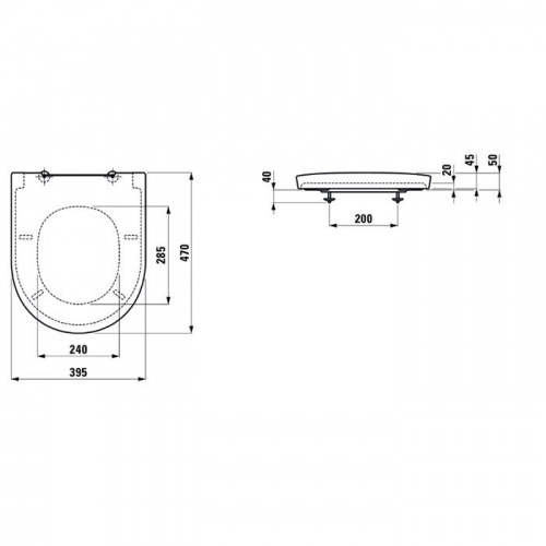 картинка Laufen New Classic Сиденье для унитаза, съемное, с микролифтом, цвет белый от магазина Сантехстрой