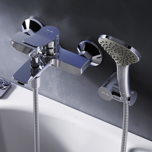 фото f85a15000 x-joy, смеситель д/ванны/душа, душ.набор, хром, шт.