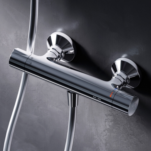 фото f8040000 like, смеситель д/душа с термостатом, хром, шт
