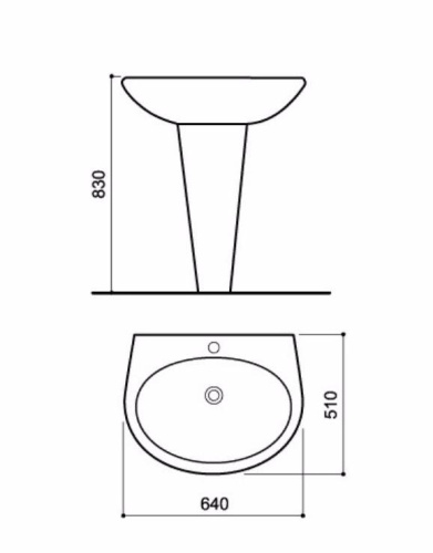 картинка Раковина Pasenni Tipico 5131001 от магазина Сантехстрой