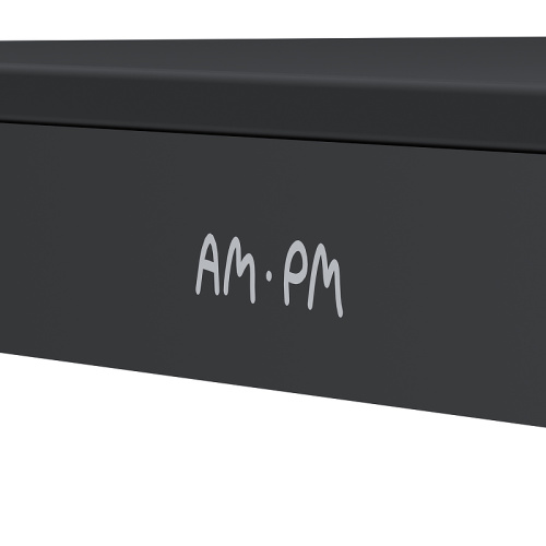 картинка Держатель туалетной бумаги AM.PM Func A8F341422 с полкой Черный матовый от магазина Сантехстрой