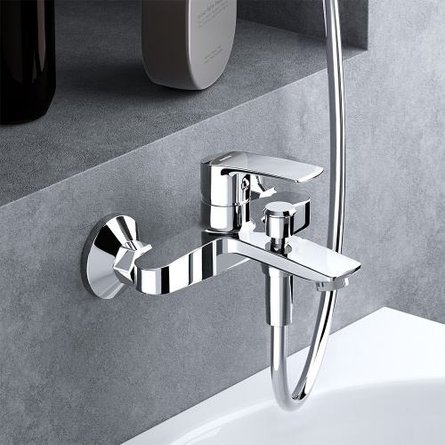 фото 481000000 eclipse 2.0, смеситель для ванной и душа, хром