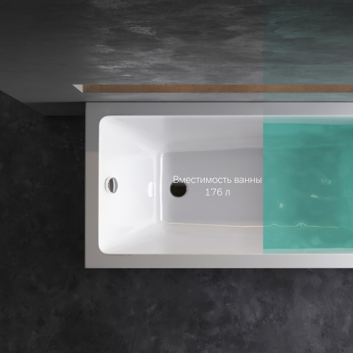 картинка W93A-150-070W-A Gem ванна акриловая 150x70 см от магазина Сантехстрой