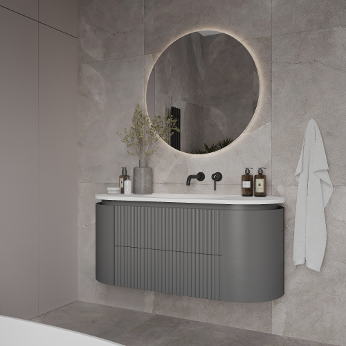 картинка Смеситель для раковины скрытого монтажа Oliveeka OL-88869017-CR, черный матовый от магазина Сантехстрой