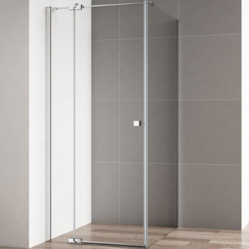 картинка Душевой уголок Cezares Valvola АH-1 100x90 профиль Хром стекло прозрачное от магазина Сантехстрой