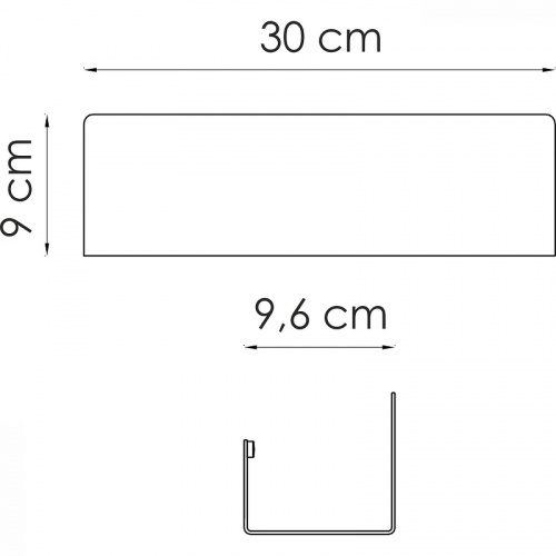 картинка Металлическая полка WasserKRAFT Elbe K-7215 Черная матовая от магазина Сантехстрой