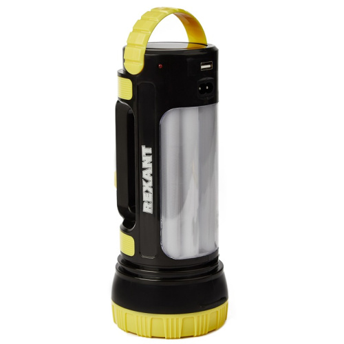 картинка Фонарь Forpost LED,  USB-зарядка устройств,  с солнечной панелью,  основным и боковым светом,  5 ч автономной работы REXANT от магазина Сантехстрой