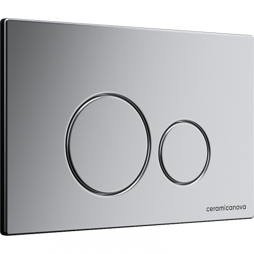 картинка Комплект унитаза с инсталляцией Ceramica Nova Metropol CN4002_1001M_1000 с сиденьем Микролифт и клавишей смыва Хром матовый от магазина Сантехстрой