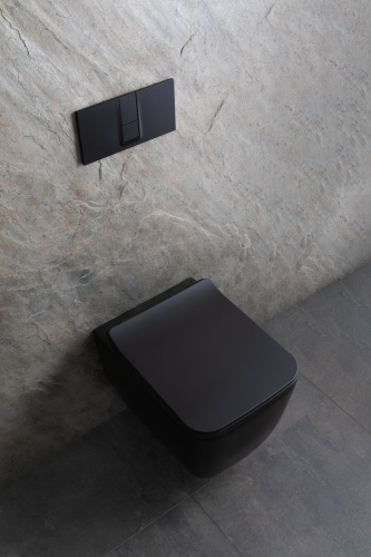 картинка Чаша подвесного унитаза Allen Brau Liberty 4.33007.31 черный матовый от магазина Сантехстрой