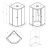 картинка W94C-401-100BT X-Joy кабина душевая  100x100, 1/4 круга,  профиль мат.черный, стекло прозрачное от магазина Сантехстрой