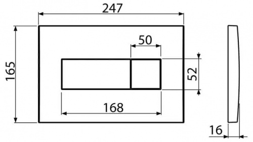 картинка Инсталляция Alcadrain AM101/1120-4:1 RU для унитаза с белой клавишей смыва M570 (AM101/1120-4:1 RU M570-0001) от магазина Сантехстрой