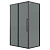 картинка Душевое ограждение Grossman Cosmo 100.K33.02.130.21.10-200.K33.02.90.21.10 (130х90х195) раздвижная,черный матовый,стекло тонированное,2 места от магазина Сантехстрой