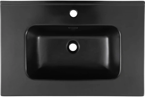 картинка Раковина-столешница Aquanet Flat 70 черный матовый 00329254 от магазина Сантехстрой