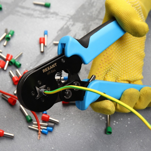 картинка Кримпер REXANT HT-864 для обжима штыревых наконечников 0.25-6.0 мм² от магазина Сантехстрой