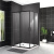 картинка Душевой уголок BelBagno Uno 120х100 UNO-195-AH-2-120/100-C-NERO профиль Черный матовый стекло прозрачное от магазина Сантехстрой