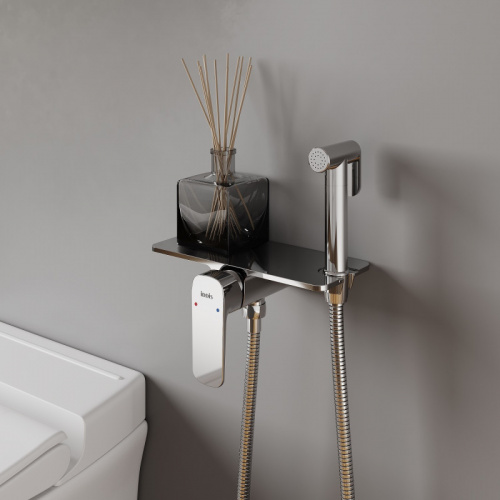 картинка Смеситель IDDIS с гигиеническим душем встраиваемый полка Axes (AXESBSHi08) от магазина Сантехстрой