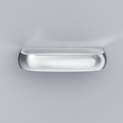 картинка A3034200 Sensation, Стеклянная мыльница с настенным держателем, хром, шт от магазина Сантехстрой