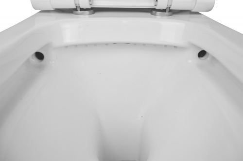 картинка Унитаз-компакт Creo Ceramique ARLES 650х370х820 напольный, безободковый, в комплекте с сиденьем микролифт (AS1003+AS1002R) от магазина Сантехстрой