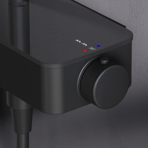 картинка F0750A522 Inspire V2.0, душевая система, набор: см-ль д/ванны/душа с термостатом, верхний душ d 250 от магазина Сантехстрой