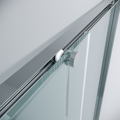 картинка Душевая перегородка 1/2 Grossman Galaxy 1/2.K33.01.11.10.00 (110х195) хром,стекло прозрачное, 1 место от магазина Сантехстрой