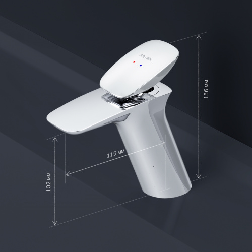 картинка F70A02100 Spirit V2.0 смеситель д/умывальника, хром, шт от магазина Сантехстрой