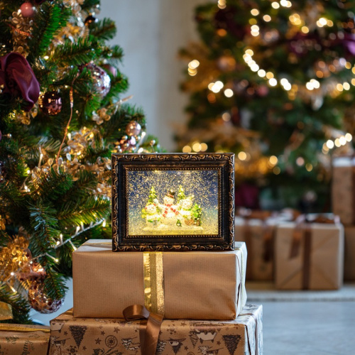 картинка Декоративный светильник Картина с эффектом снегопада NEON-NIGHT от магазина Сантехстрой