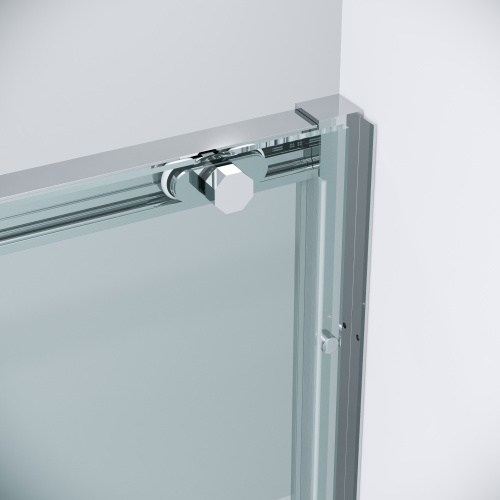 картинка Дверь в нишу 100.K33.05.100.10.00 Style (100*195) хром, стекло прозрачное, 1 место от магазина Сантехстрой