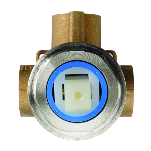 фото комплект bossini cube смеситель для душа на 1 выход, хром + встраиваемая часть смесителя с девиатором 1 направления 1/2” (z00008.030+z00007)