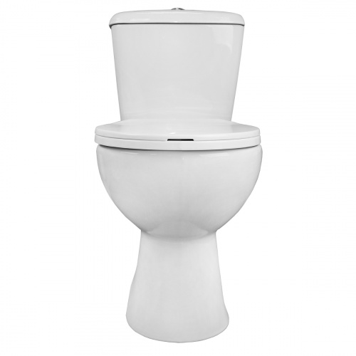 картинка Унитаз напольный Loranto Lino 370х670х720 с сиденьем микролифт (soft close) полипропилен, белый (CS-CT8812) от магазина Сантехстрой