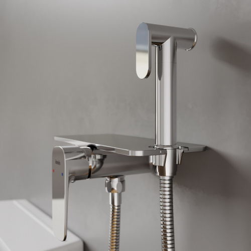 картинка Смеситель IDDIS с гигиеническим душем встраиваемый полка Axes (AXESBSHi08) от магазина Сантехстрой