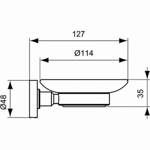 картинка Мыльница Ideal Standard IOM A9123AA Хром от магазина Сантехстрой