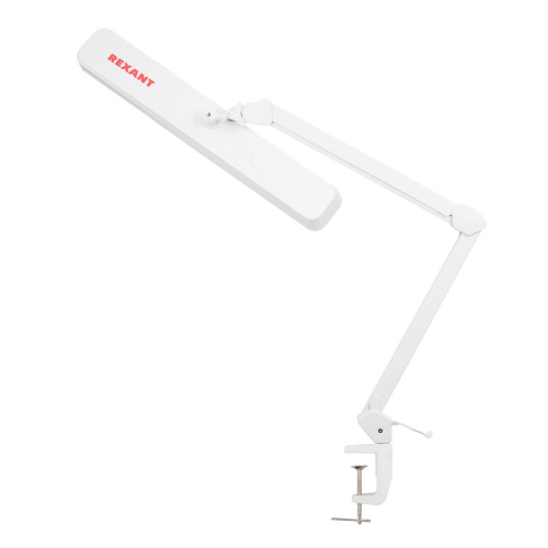 картинка Лампа настольная бестеневая,  струбцина, ECO light,  324 SMD LED,  диммер,  теплый/холодный свет,  белая (9505 LED,  IN) REXANT от магазина Сантехстрой