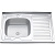 картинка Мойка 8060 L MELANA 0,4/160 накладная прямоугольная (072 t L*20) от магазина Сантехстрой