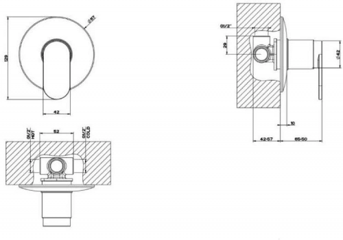 фото смеситель для ванны gessi 35954-031 хром