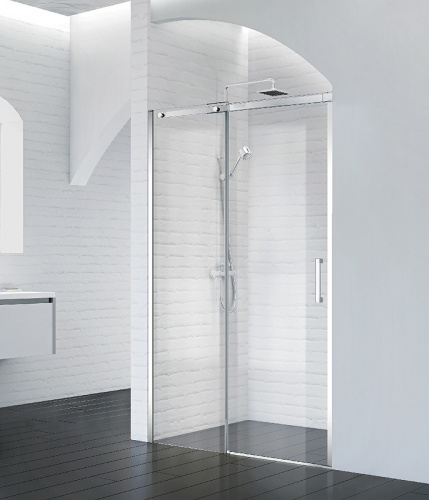картинка Душевая дверь BelBagno Acqua 150 ACQUA-BF-1-150-C-Cr профиль Хром стекло прозрачное от магазина Сантехстрой