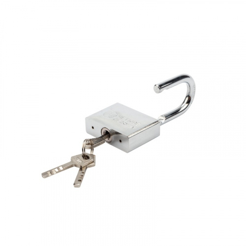 картинка Замок навесной серия «Сталь» 60 мм ЧЕТЫРЕ СЕЗОНА от магазина Сантехстрой