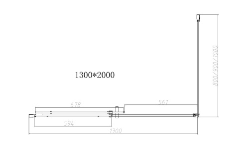 картинка Душевой уголок Dice VSR-4D8013CLGM, 1300*800, вороненая сталь, стекло прозрачное от магазина Сантехстрой