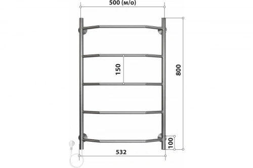 картинка Полотенцесушитель Стелмикс Трапеция П5 500x800 4670078543233 от магазина Сантехстрой